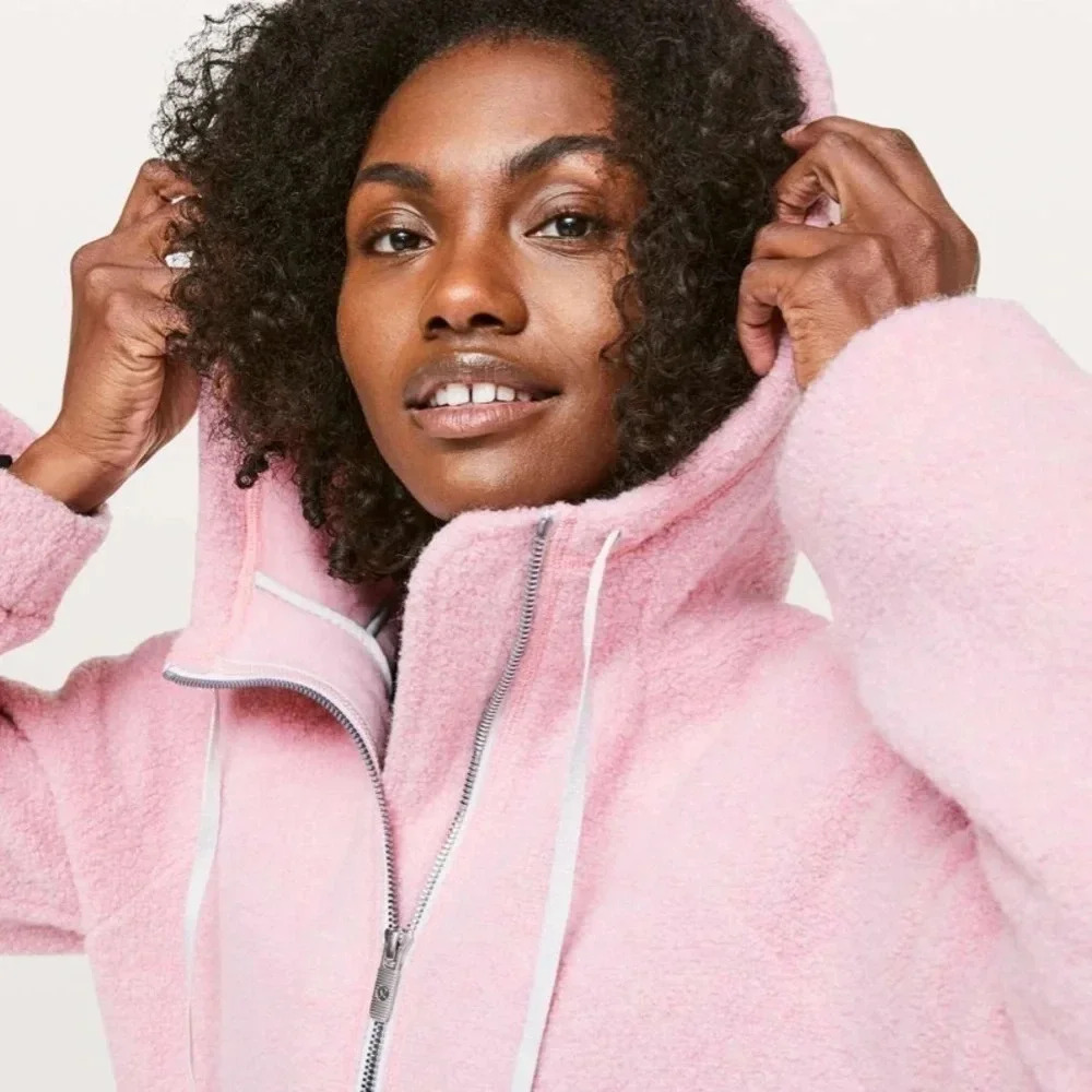 Lululemon So Sherpa Hooded Jacket Size 10
